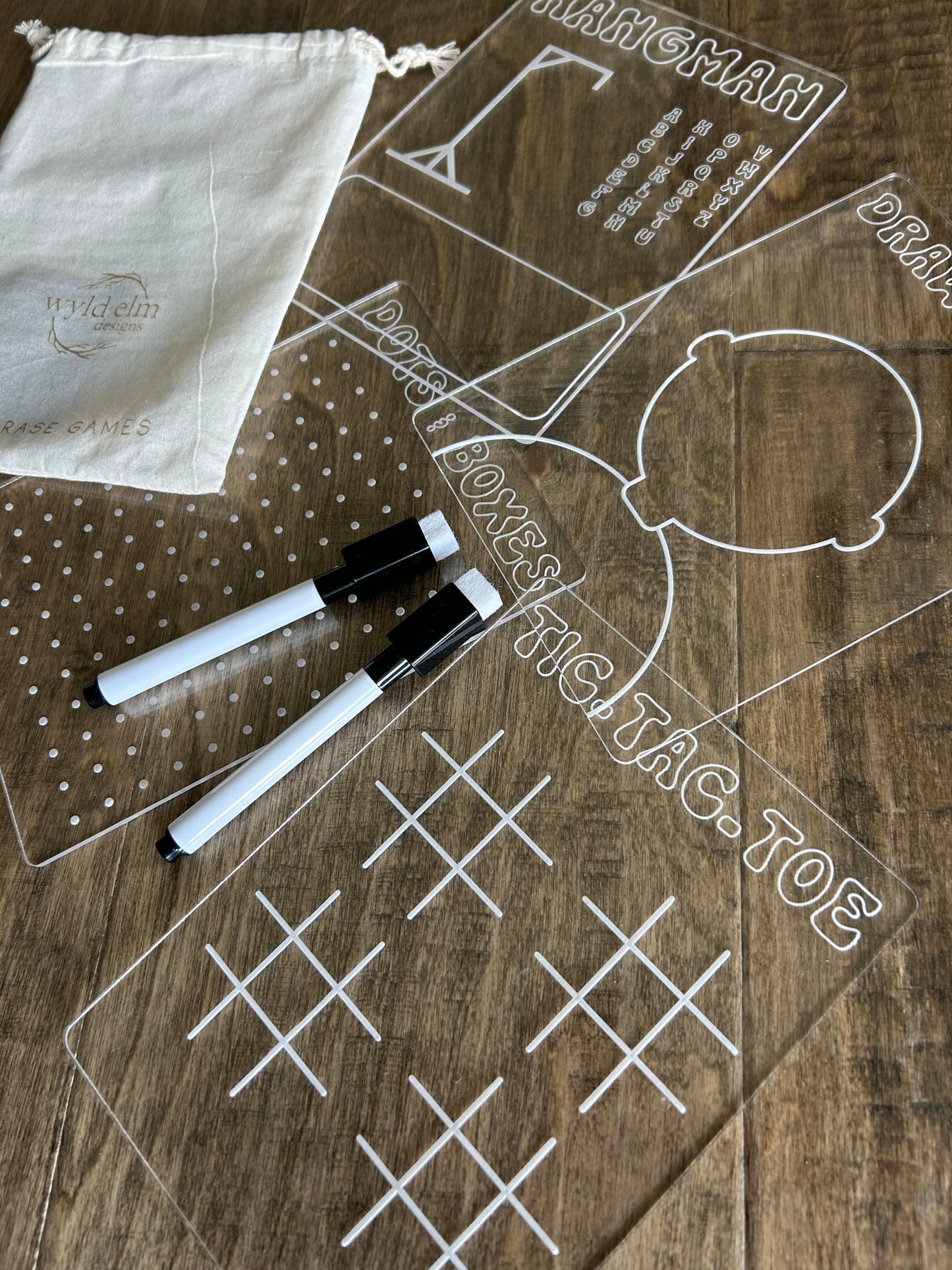 Dry Erase Games - Travel Board Games