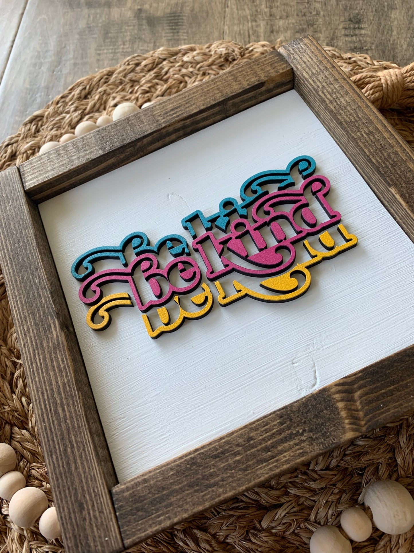Everyday Farmhouse Wood Sign - Be Kind Sign