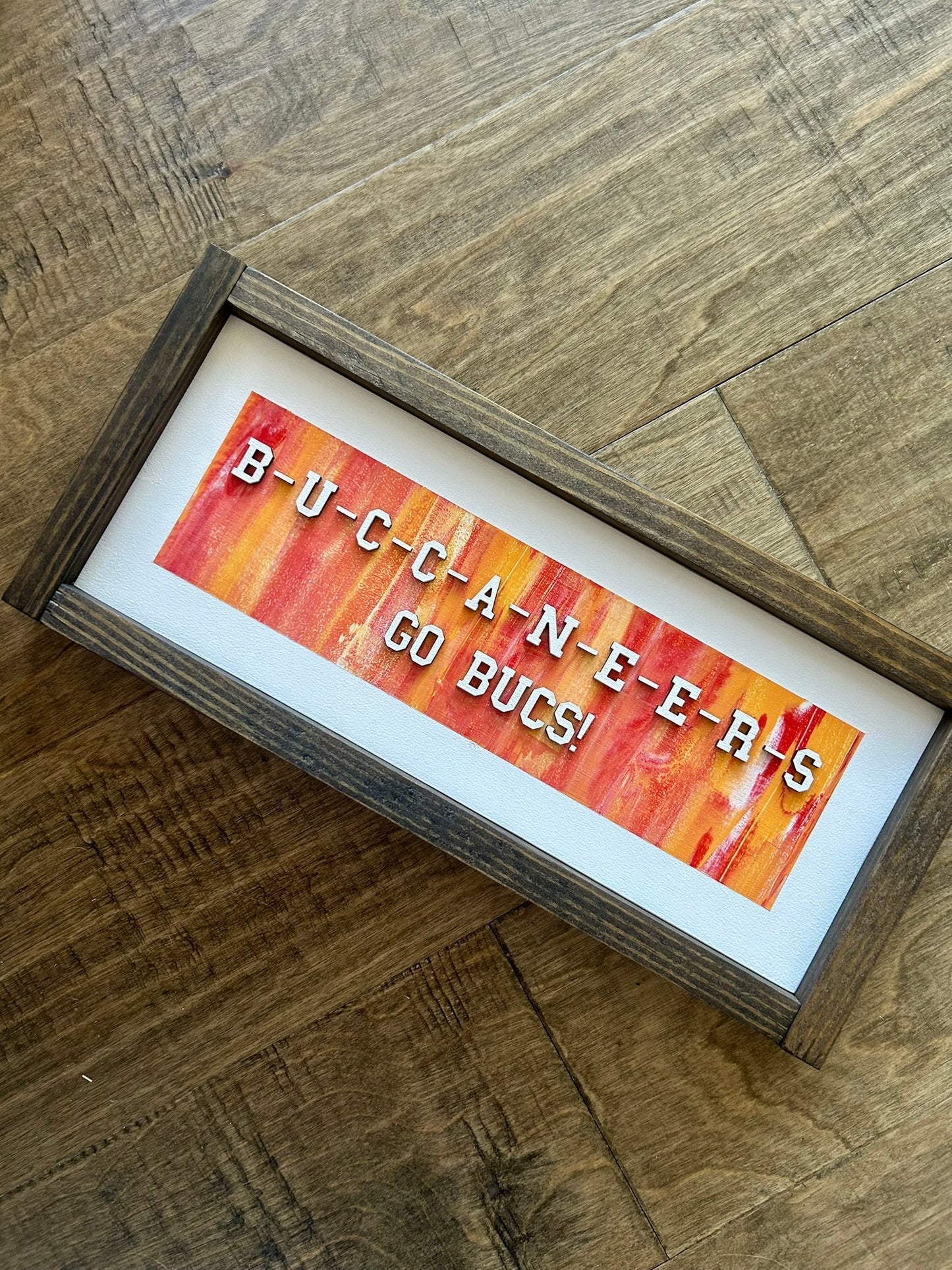 Go Bucs! Wood Sign - Mike Evans Family Foundation