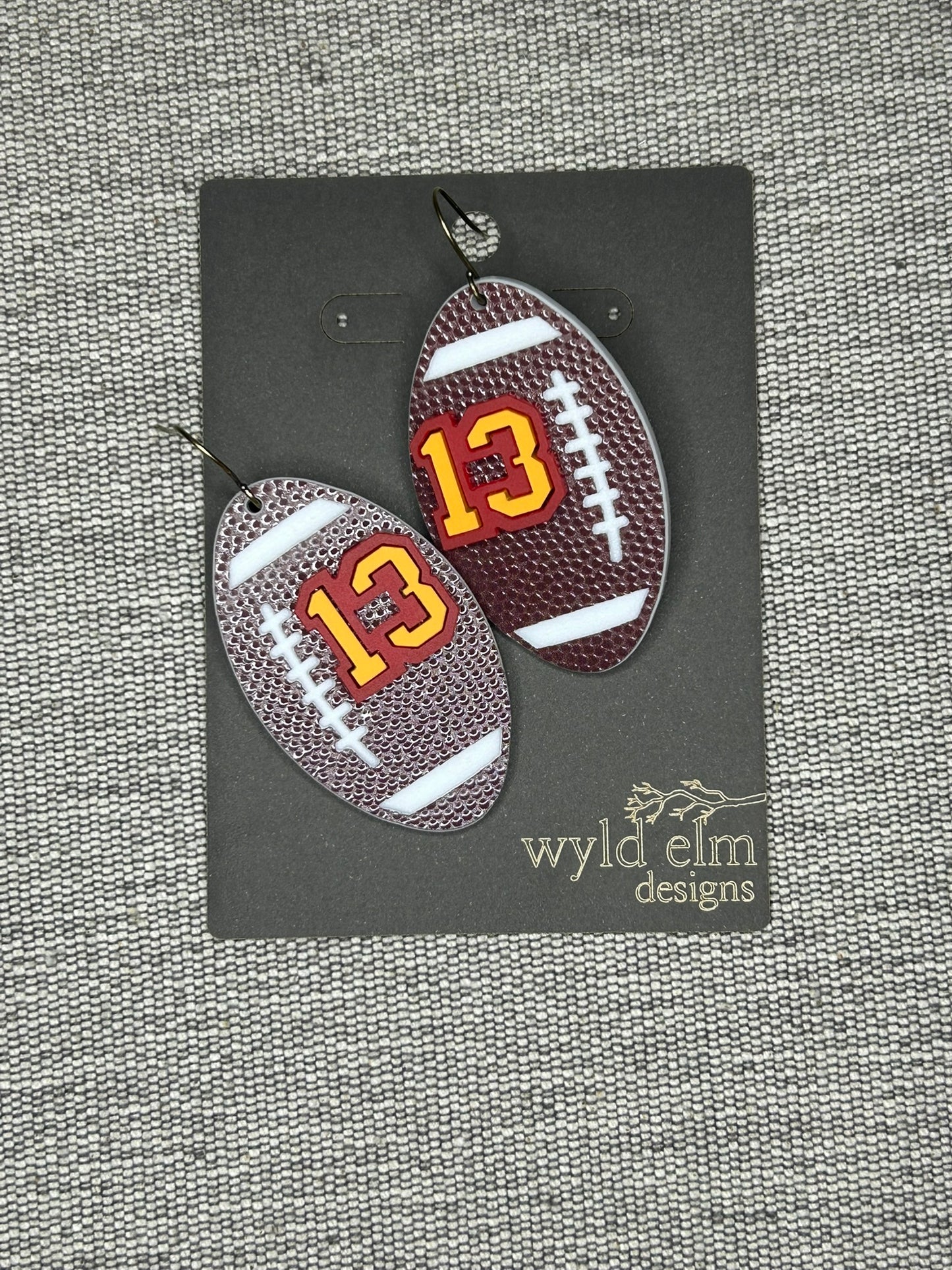 Mike Evans Number 13 Large Football Earring - Mike Evans Family Foundation