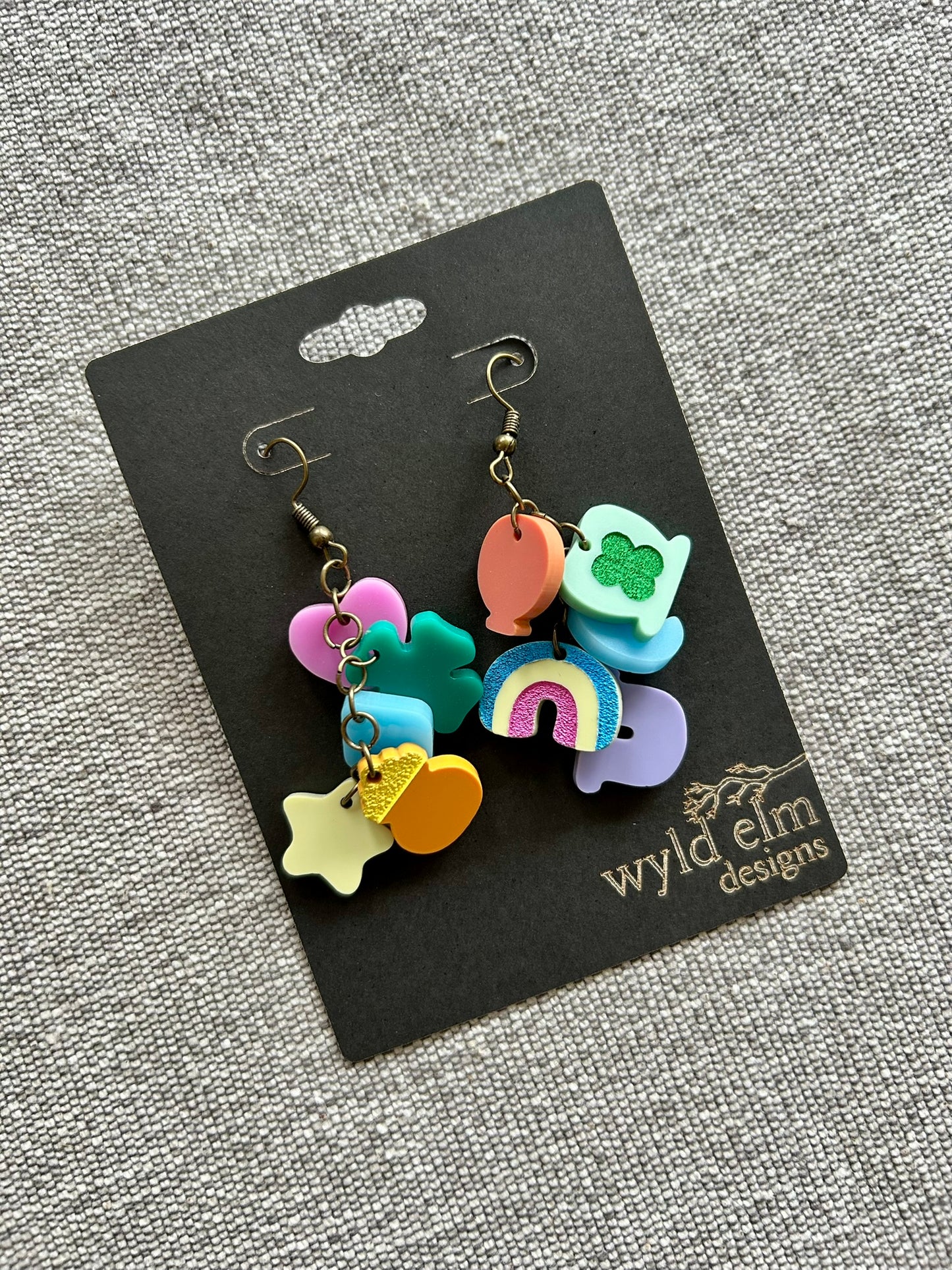 Lucky Charms Acrylic Earrings