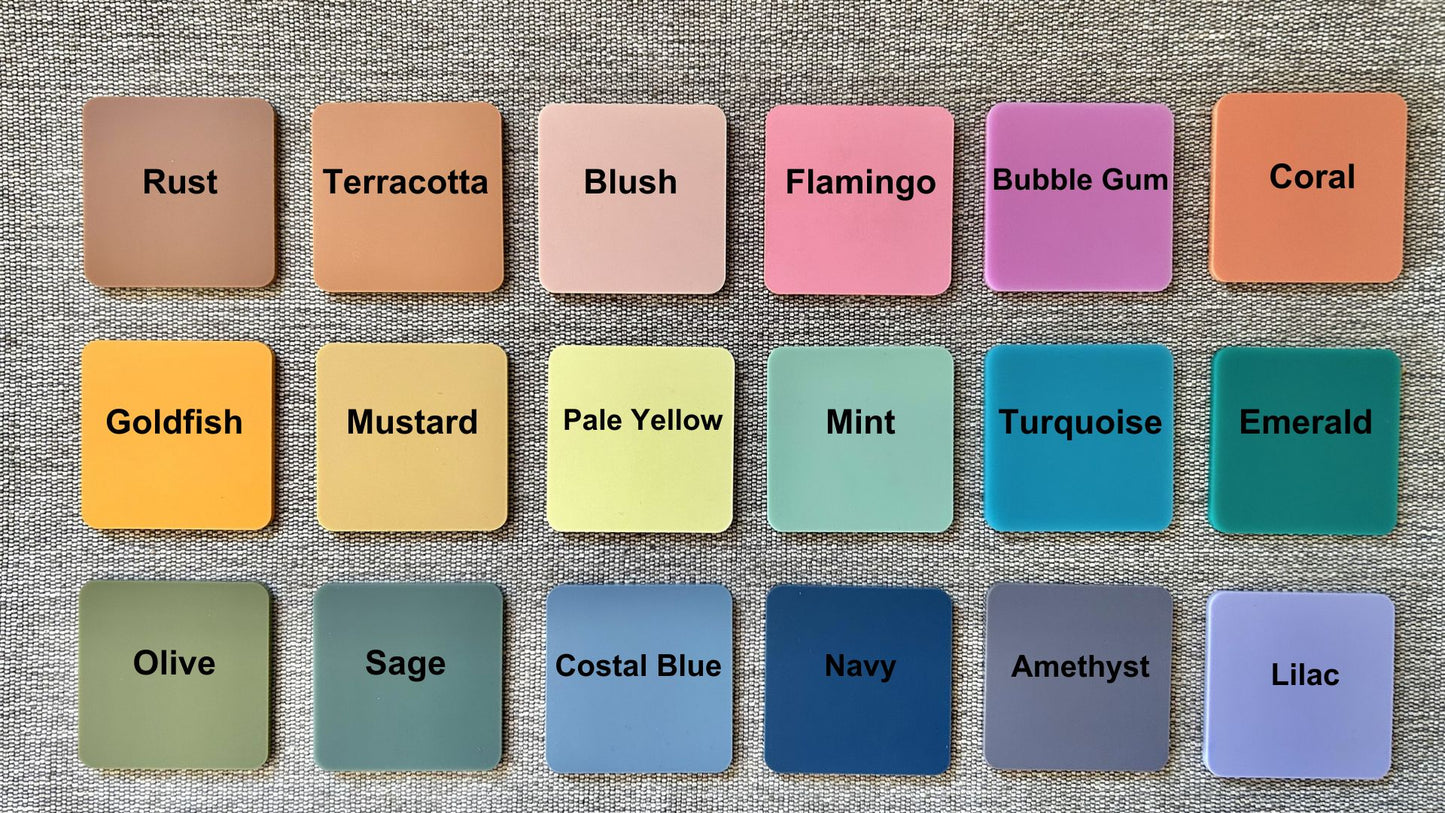 Motel Style Acrylic Keychains