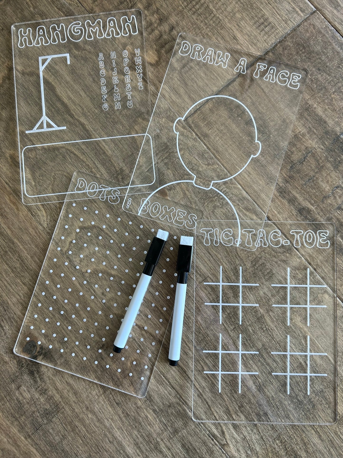 Dry Erase Games - Travel Board Games