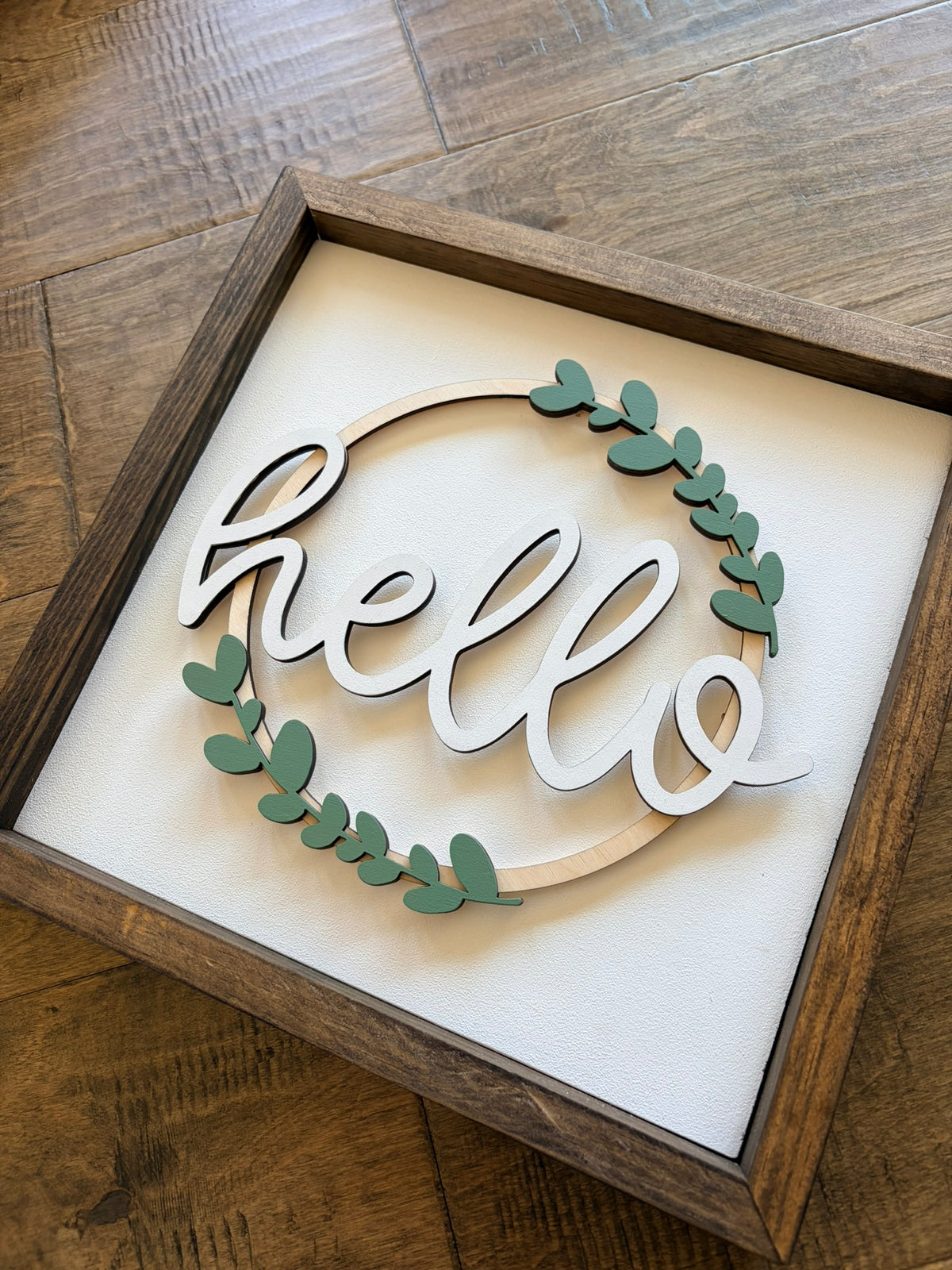 Interchangeable Wreath Sign - Framed Interchangeable Wreath Sign Only (no designs)