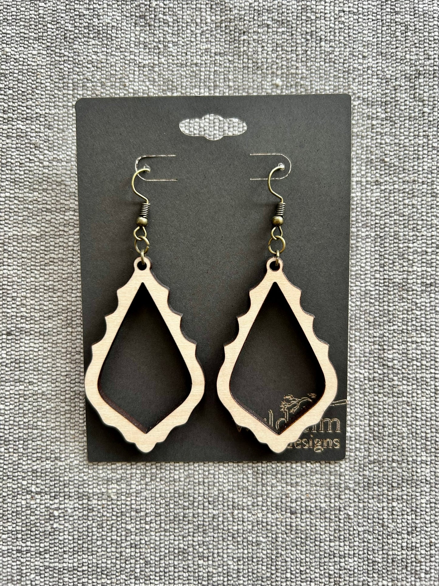 Maple Scallop Wood Earrings