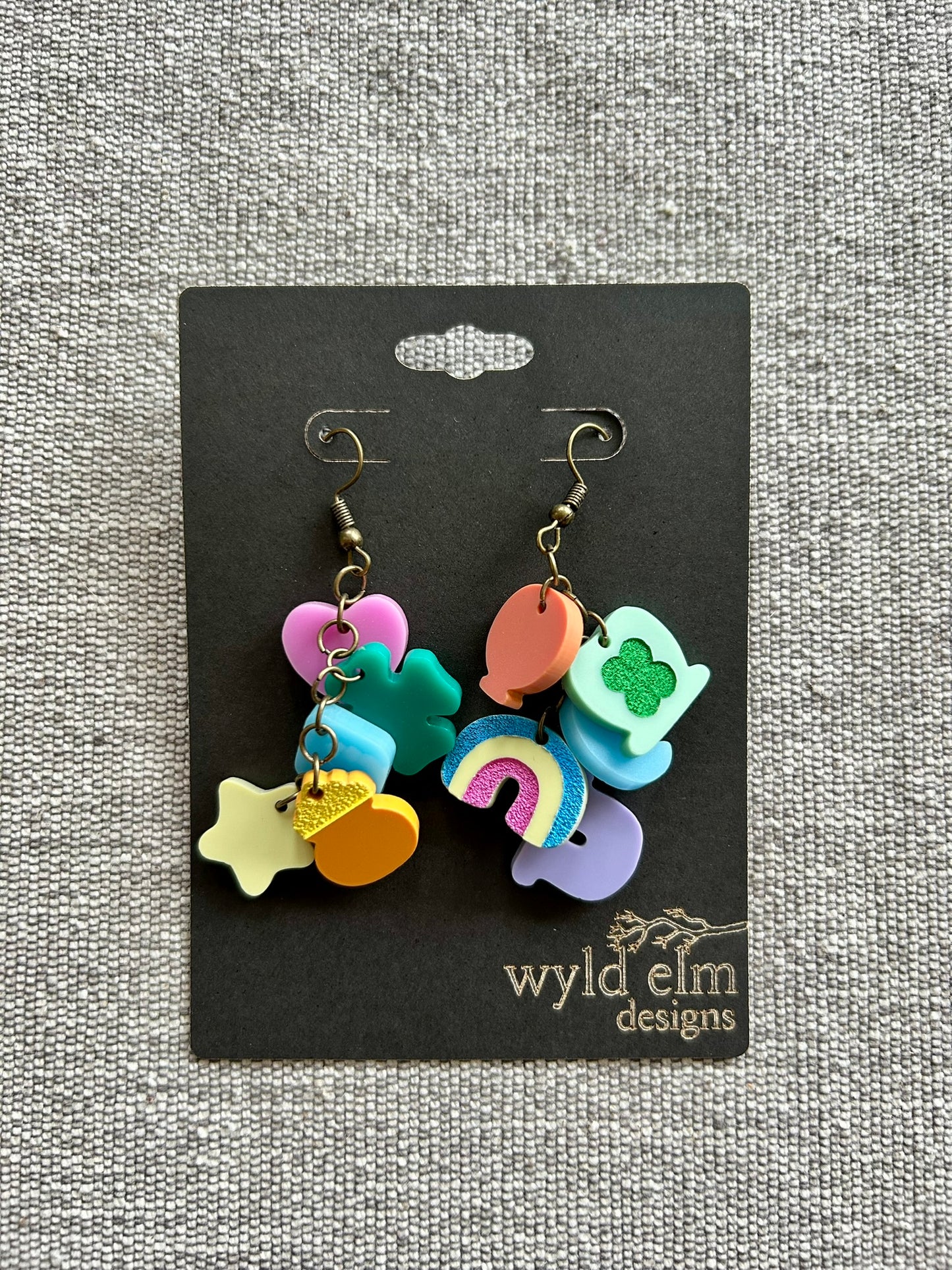 Lucky Charms Acrylic Earrings