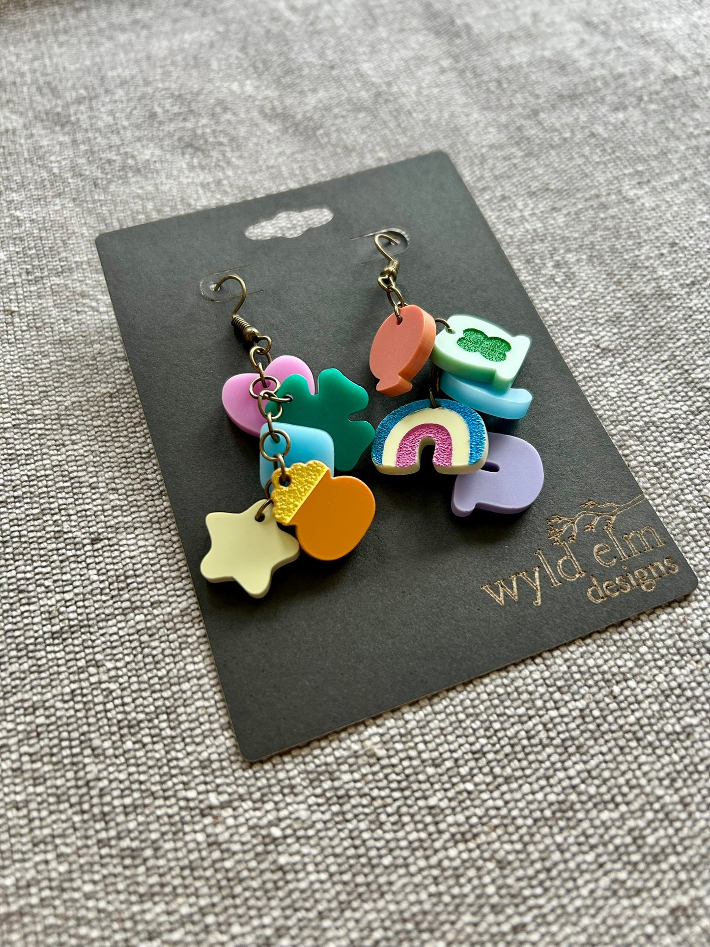 Lucky Charms Acrylic Earrings