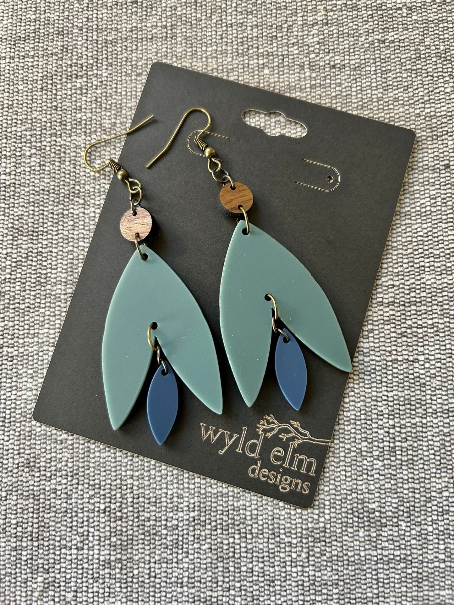Acrylic Drop Petal Earrings